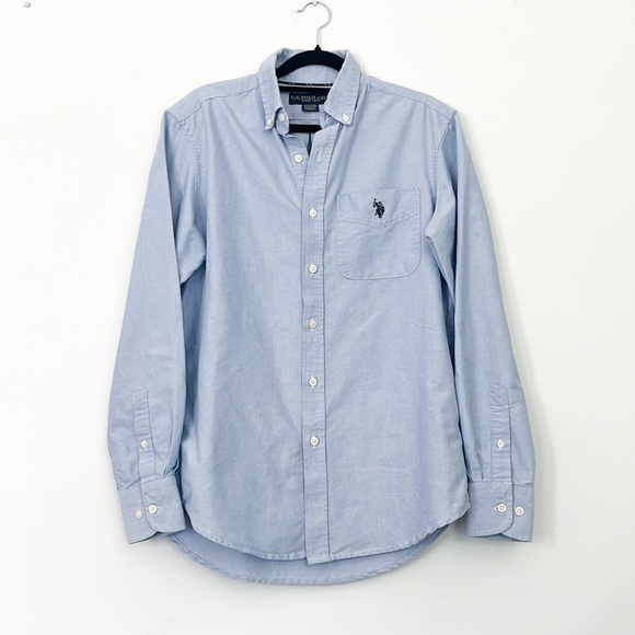 US Polo Assn. Blue Button Up Shirt - Picture 2 of 5